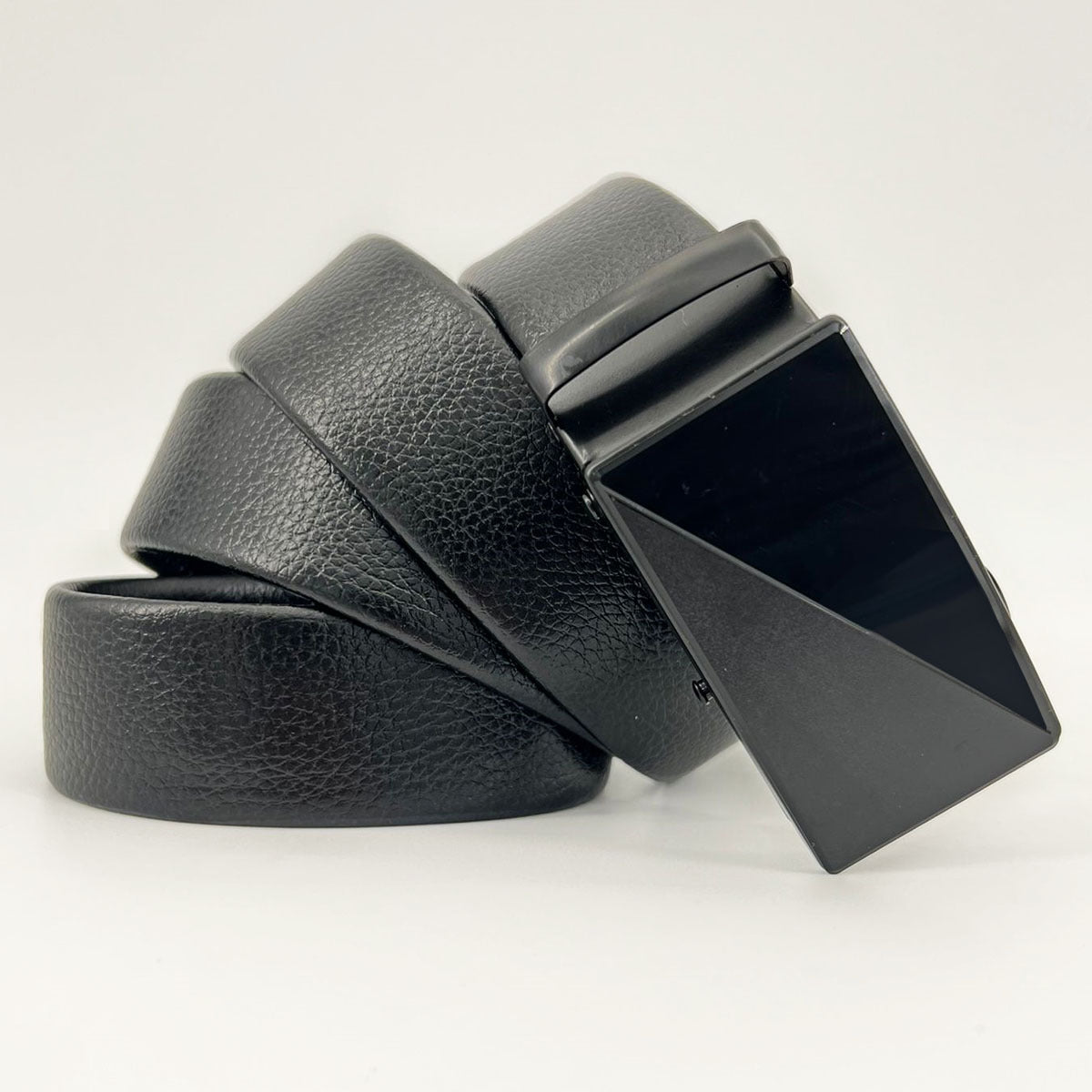 Leather Adjustable Slide Buckle Belts
