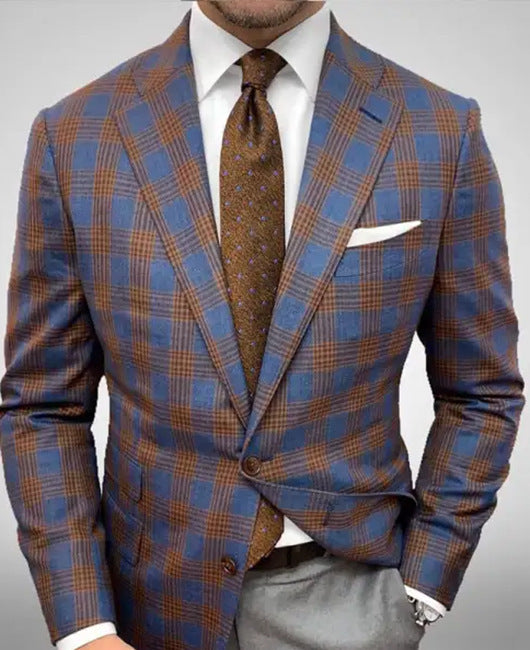 Casual Slim Fit Men's Striped Blazer