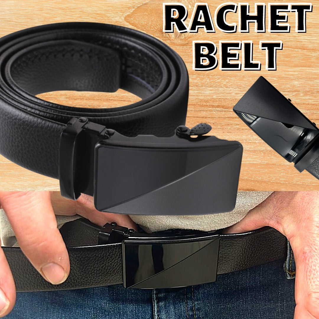 Leather Adjustable Slide Buckle Belts