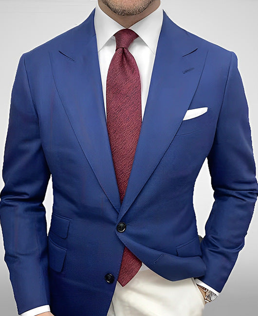 Casual Slim Fit Men's Striped Blazer