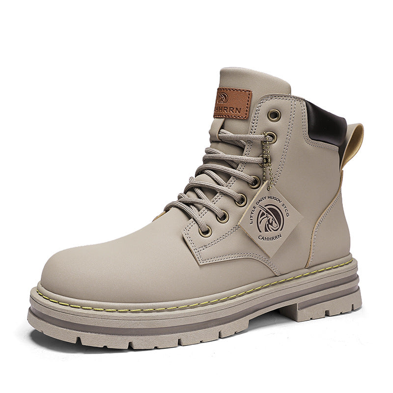 Plus Size Vintage Leather Worker Boot