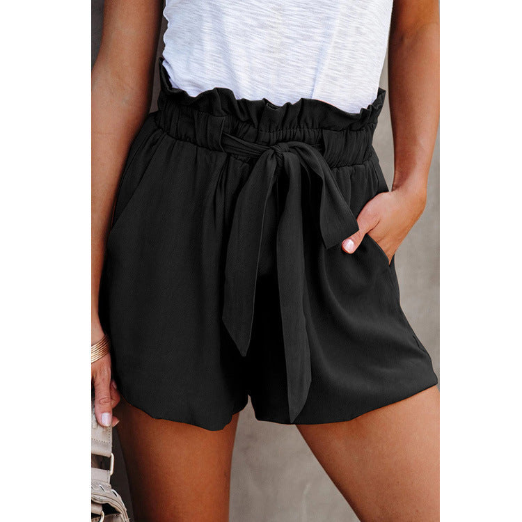 Women Casual Loose High Waist Shorts