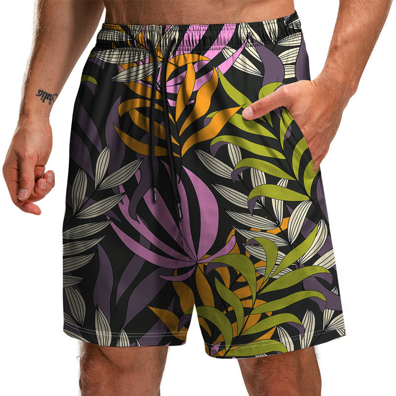 New Summer Leaf Series 3D Printed Shorts