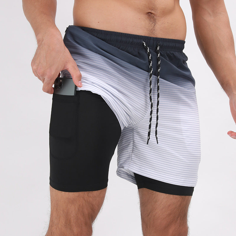Double Layer Casual Sport And Beach Shorts