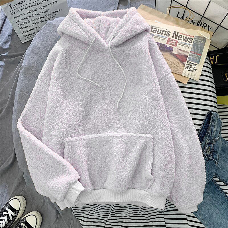 Thickened Lamb Down Furry Sweater