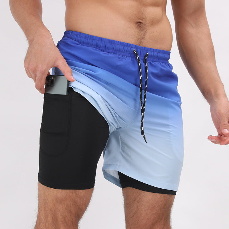 Double Layer Casual Sport And Beach Shorts