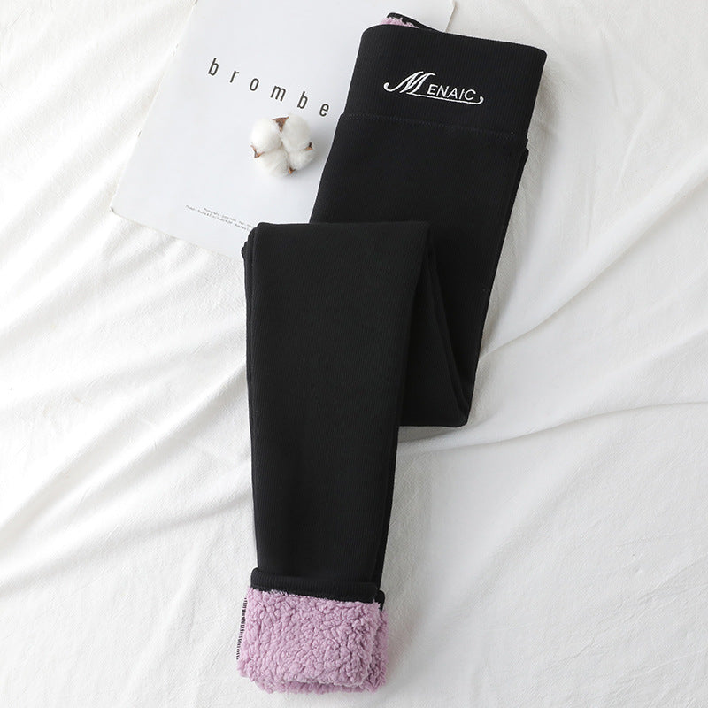 High Waist Slim Warm Cotton Pants
