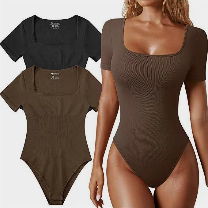One-piece Seamless Short Sleeve