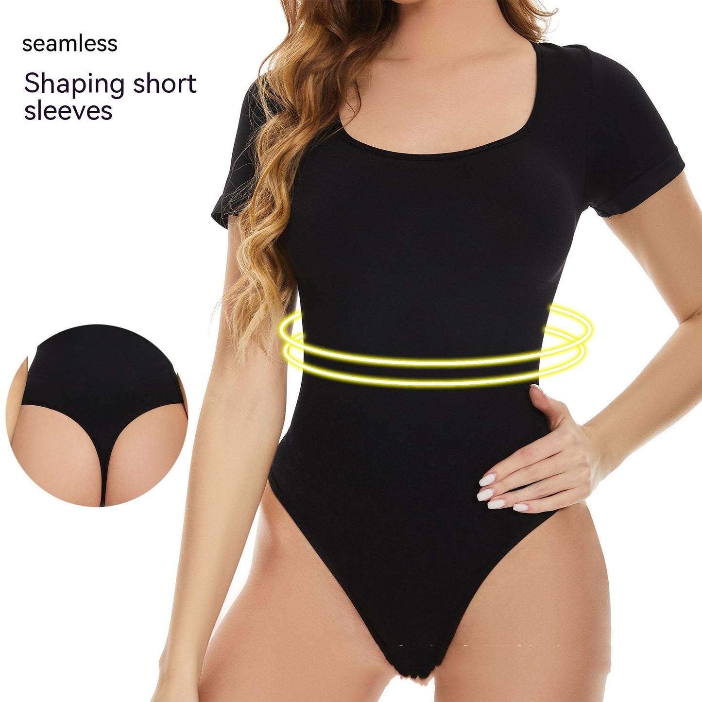 One-piece Seamless Short Sleeve