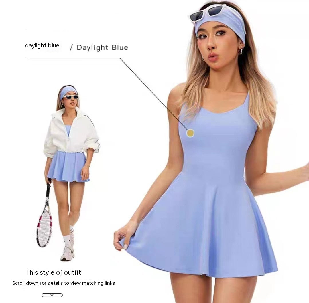 Outdoor Sports Tennis Skirt Slim Fit Anti-exposure Shorts