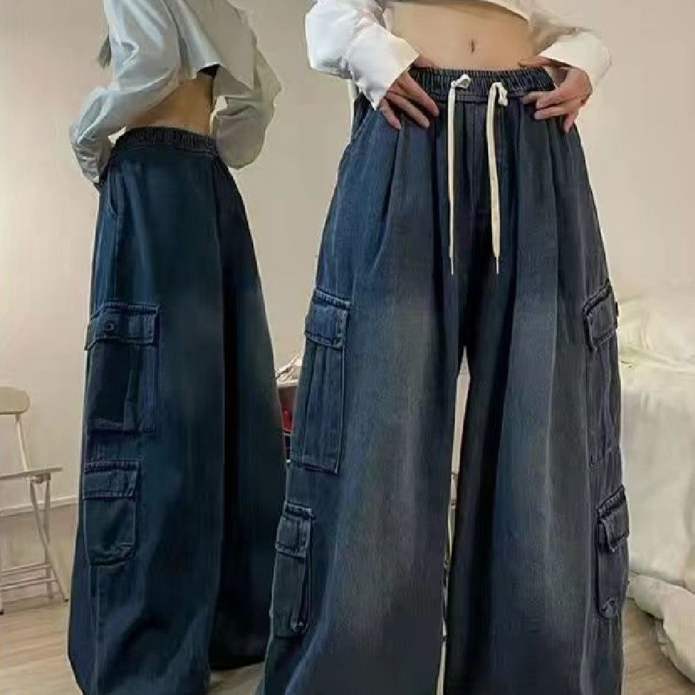Tooling Loose Wide Leg Pants