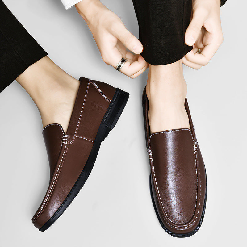 Leather Casual White Shoes