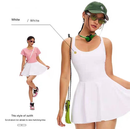 Outdoor Sports Tennis Skirt Slim Fit Anti-exposure Shorts