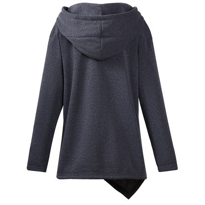 Diagonal zip sweatshirt