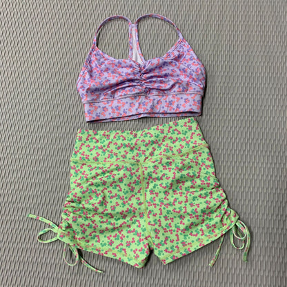Practicing Fitness Sports  Shorts Suit Women
