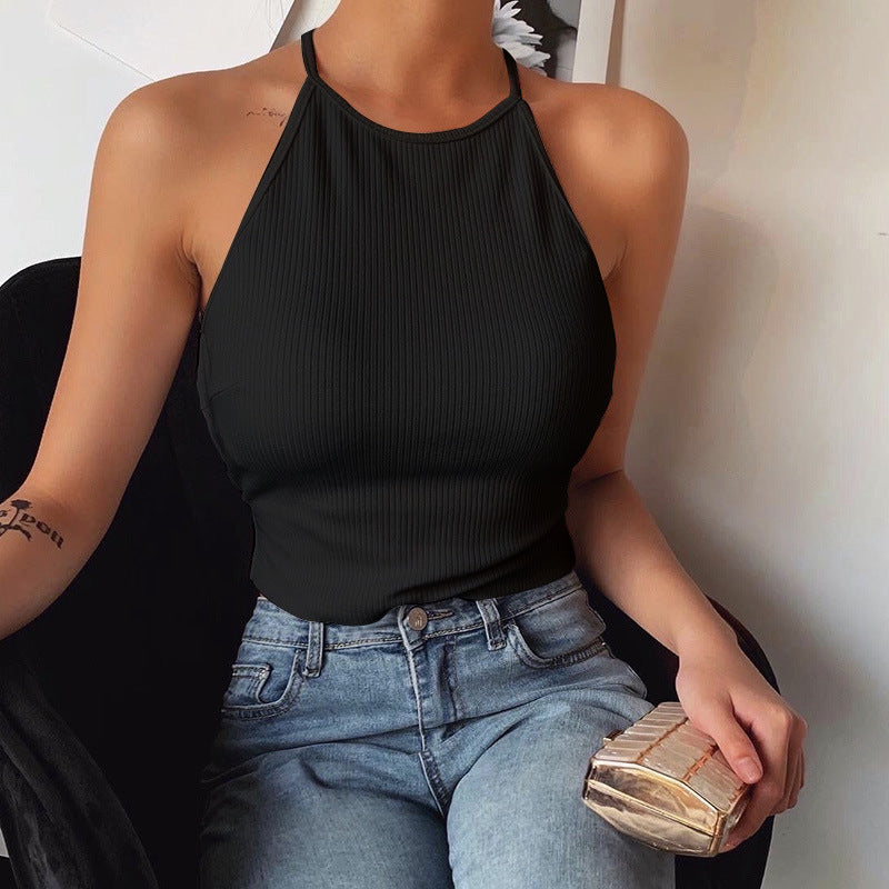 Women Are Short Sleeveless Vest Tops