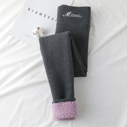 High Waist Slim Warm Cotton Pants