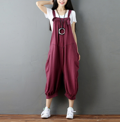 Women Casual Drop Crotch Jumpsuits