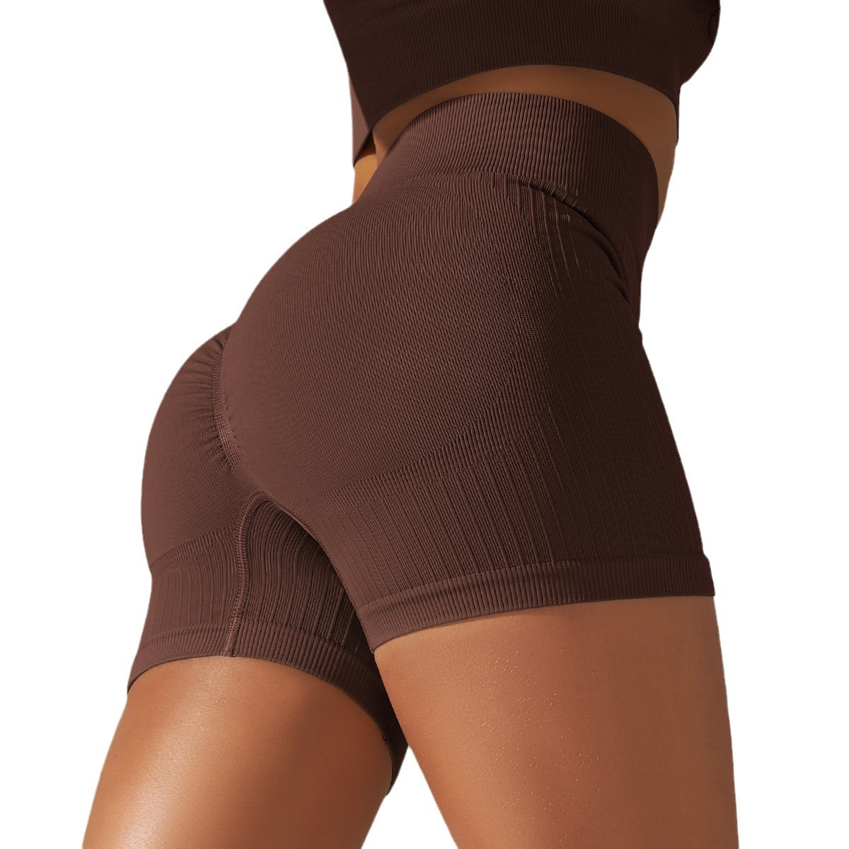 Seamless Thread Knitted Yoga Shorts Pants