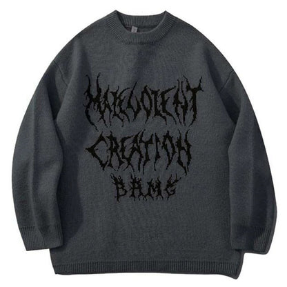 Men Hip Hop Print Sweaters