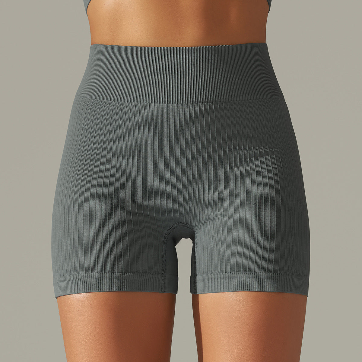 Seamless Thread Knitted Yoga Shorts Pants