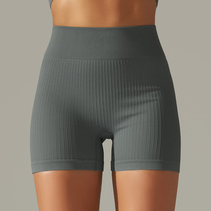Seamless Thread Knitted Yoga Shorts Pants