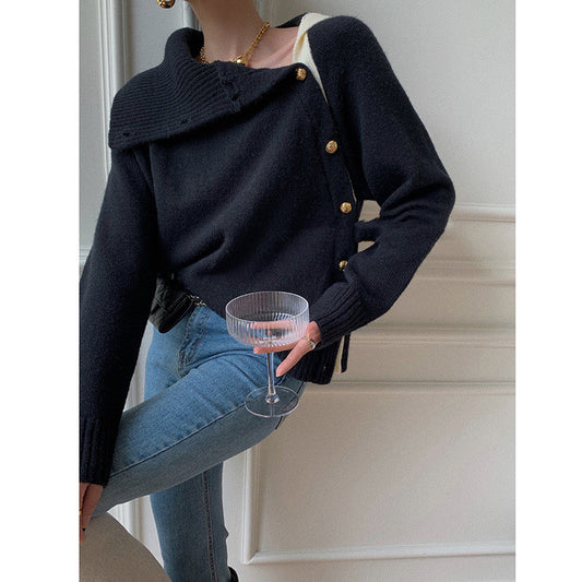 Turtleneck Two Wear Long-sleeved Sweater