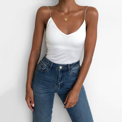 Solid Camis Vest Women Tank Tops