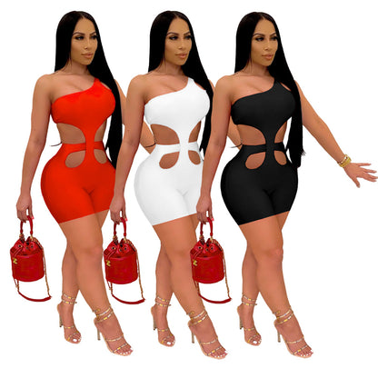 Women's Sleeveless One-piece Shorts