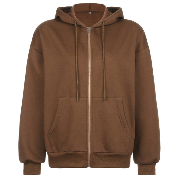 Women Zip Up Sweatshirt Hooded