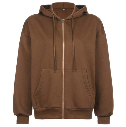 Women Zip Up Sweatshirt Hooded