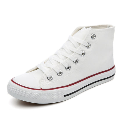 High-top Canvas Pure Color  Shoes For Women