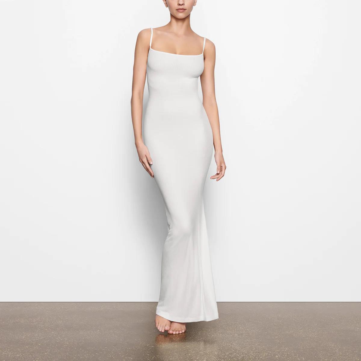 Skims Suspender Long Fishtail Skirt  Dress