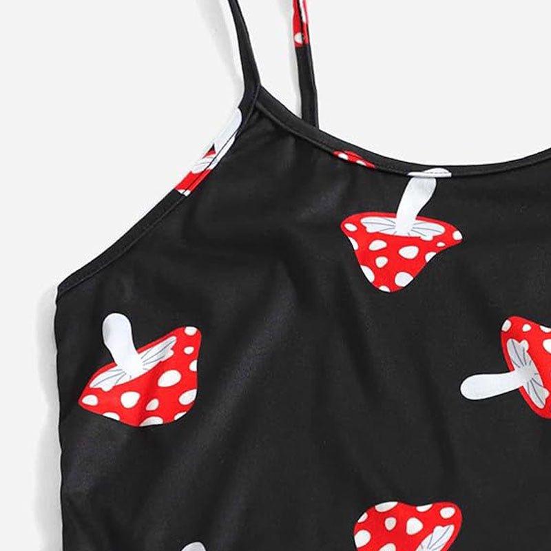 Sleeveless Vest Camisole Top Shorts Pajamas Homewear