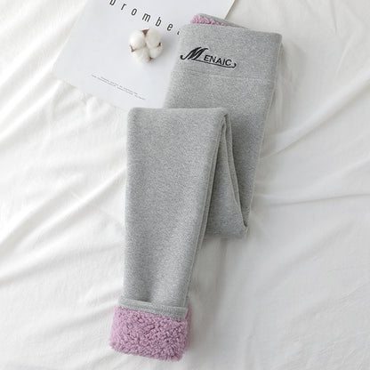 High Waist Slim Warm Cotton Pants