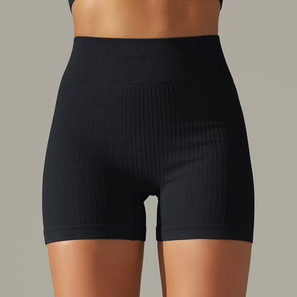 Seamless Thread Knitted Yoga Shorts Pants