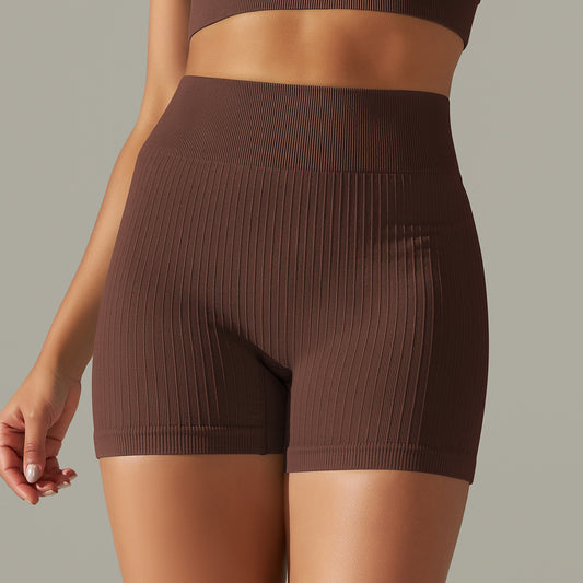Seamless Thread Knitted Yoga Shorts Pants