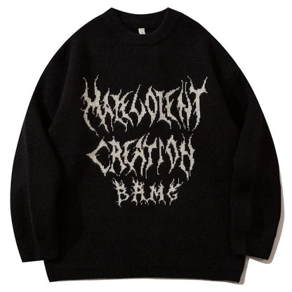 Men Hip Hop Print Sweaters