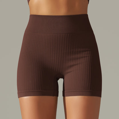 Seamless Thread Knitted Yoga Shorts Pants